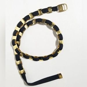 Vintage Salvatore Ferragamo "Vara" Gold Logo Women's Belt